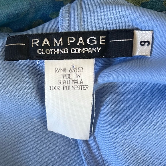 Y2K RAMPAGE 90s Mesh Overlay Beaded Slip Midi Dress Fairy Coquette Romantic Sz 9 - Picture 2 of 10